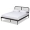 Baxton Studio Dora Modern and Contemporary Industrial Black Finished Metal Queen Size Platform Bed 187-11629-Zoro - alternate 1